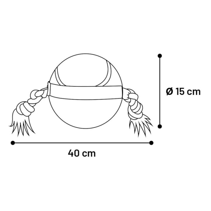 Flamingo Akční míč tenis 15cm