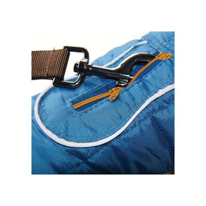 Kurgo® Loft Nepromokavá bunda pro psy Blue/Orange XL