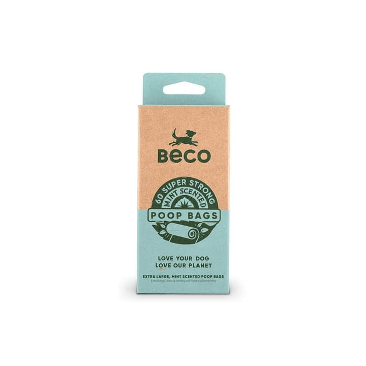 Beco Sáčky na exkrementy s peprmintovou aroma, z recyklovaných materiálů 60ks