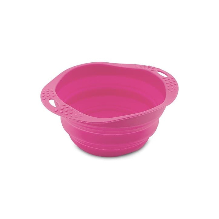 Miska pro psa, cestovní, BecoBowl Travel-pink L, EKO