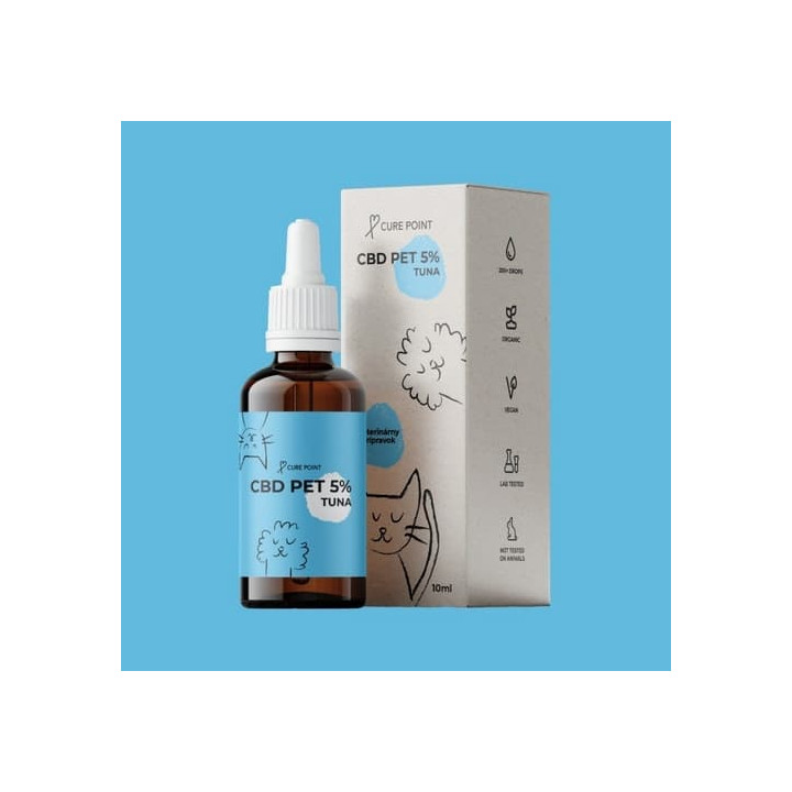 Cure Point CBD PET 5% Olej pro psy Tuna 10ml