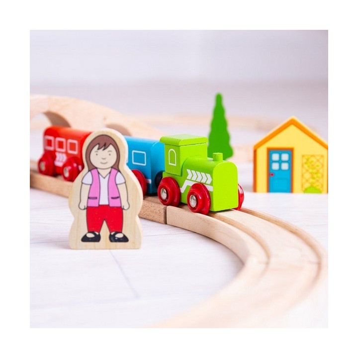 Bigjigs Rail Dřevěná vláčkodráha osmička