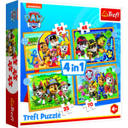 Puzzle 4v1 Tlapková patrola Paw Patrol