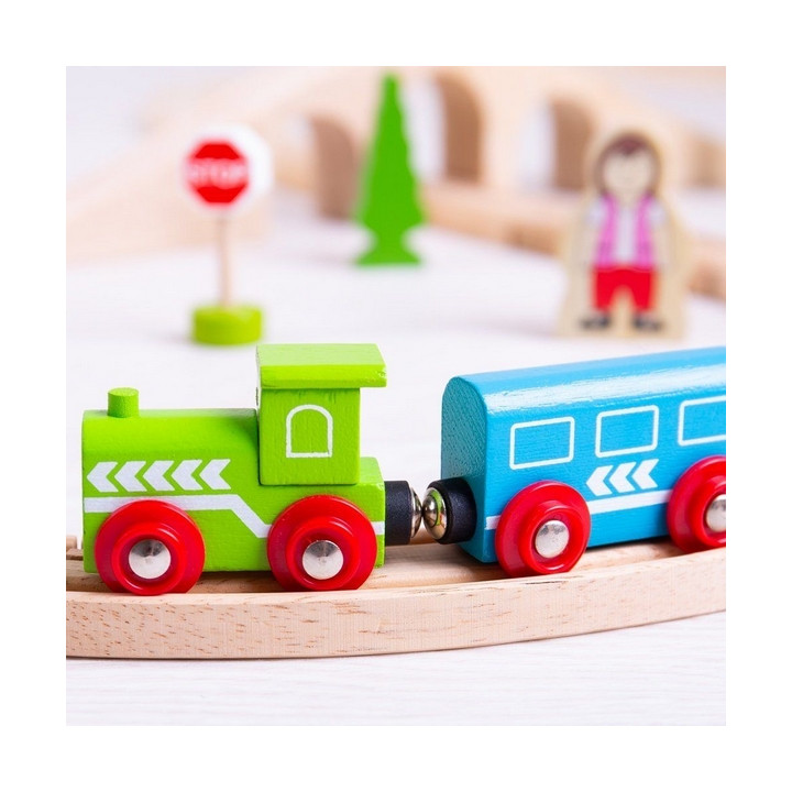 Bigjigs Rail Dřevěná vláčkodráha osmička