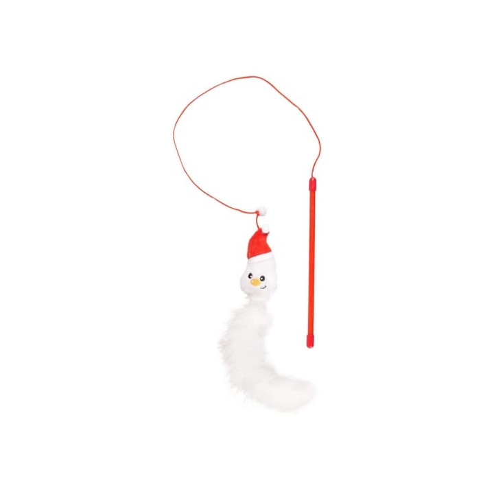 Flamingo Vánoční hračka pro kočky sněhulák/santa/sob