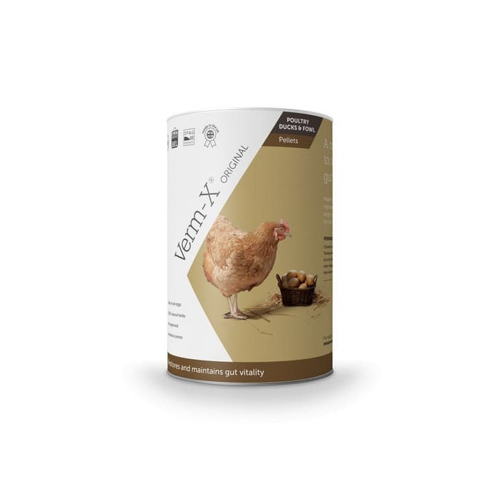 Verm-X Přírodní pelety proti střevním parazitům pro drůbež 250g