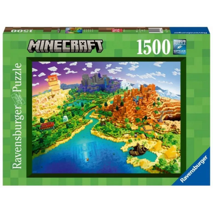 Ravensburger Minecraft: Svět Minecraftu 1500 dílků