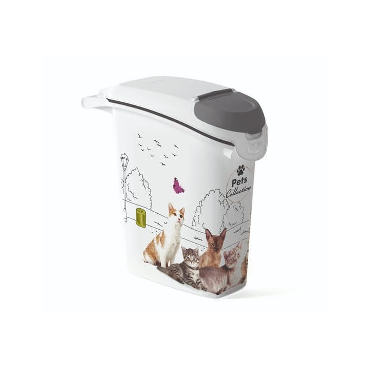 CURVER Kontejner na krmivo Vzor kočky 23l/10kg