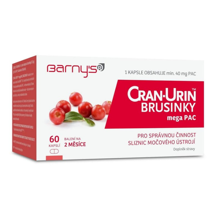 Barny's Cran-Urin™ megaPAC brusinky 60 kapslí