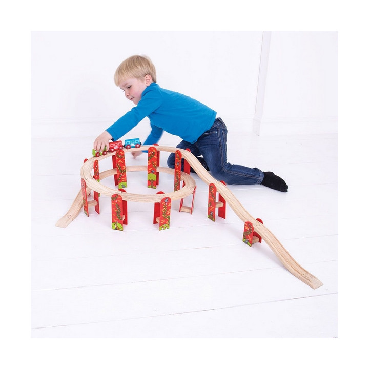 Bigjigs Rail Víceúrovňový set kolejí