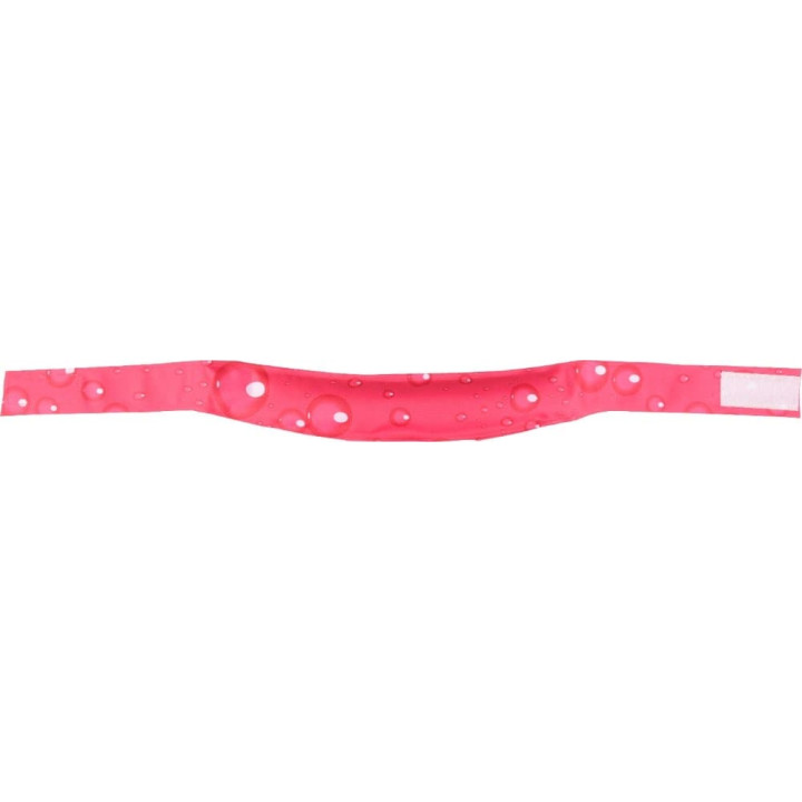 Flamingo Chladící obojek pro psy vzor kapky fuchsia L 49-56cm
