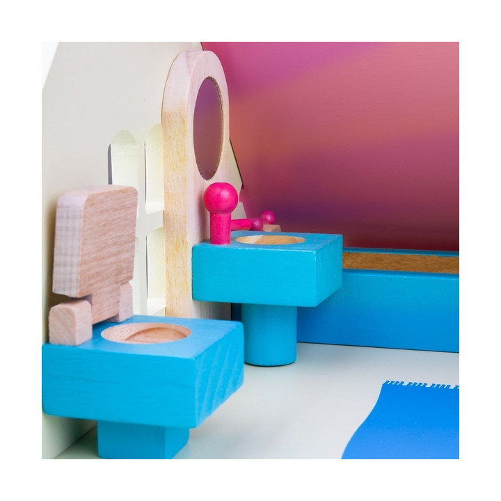 Bigjigs Toys Dřevěný nábytek do domečku pro panenky