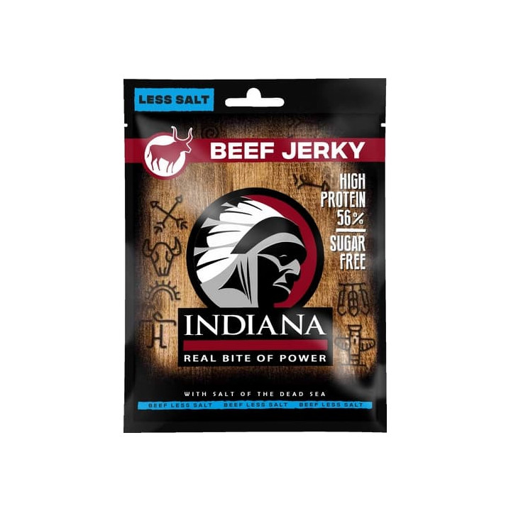 INDIANA Jerky hovězí Less Salt 25g