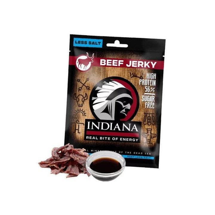 INDIANA Jerky hovězí Less Salt 25g