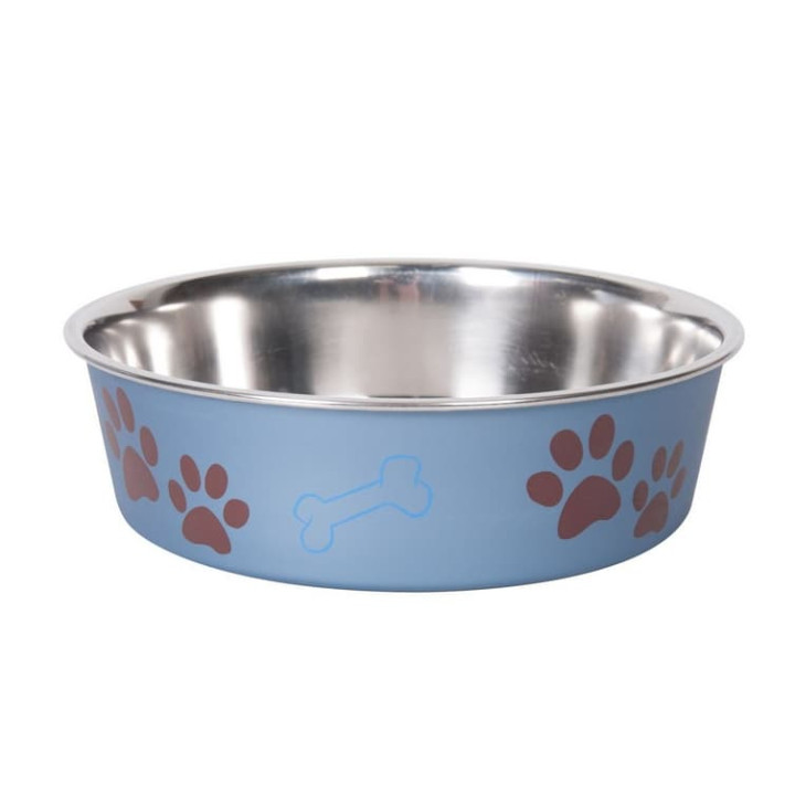 Karlie Miska nerezová s plastovým opláštěním metalická modrá 21,5cm 1500ml