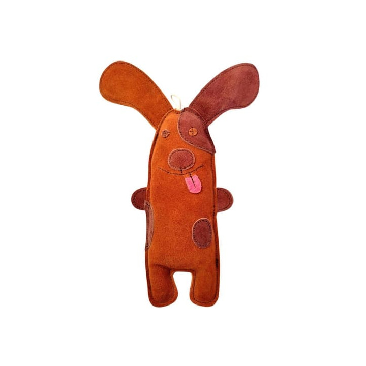 PafDog Pejsek Willy Hračka pro psy z kůže a juty 32cm
