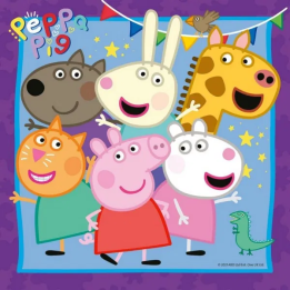 Ravensburger Prasátko Peppa 3x49 dílků