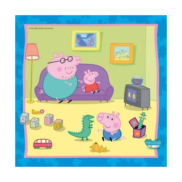 Ravensburger Prasátko Peppa 3x49 dílků