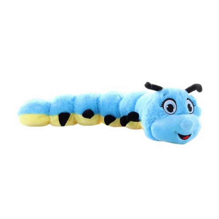 Plyš housenka modrá 56cm