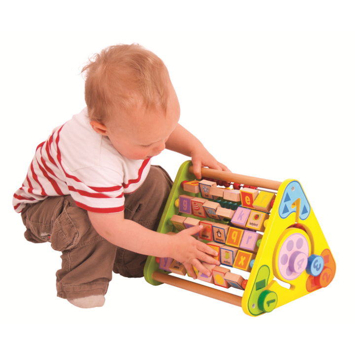 Bigjigs Baby Aktivní trojúhelník s angličtinou