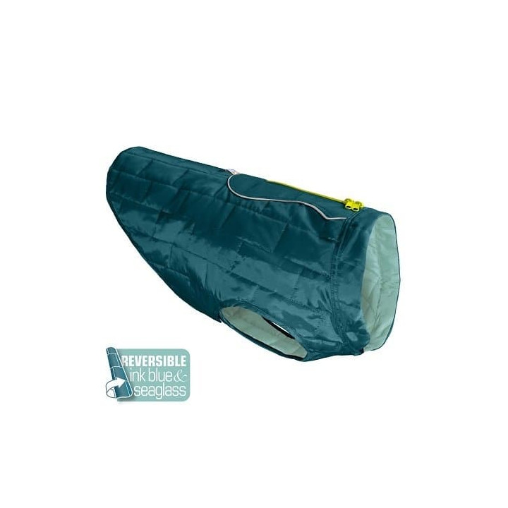 Kurgo® Loft Nepromokavá bunda pro psy Ink Blue/Seaglass L