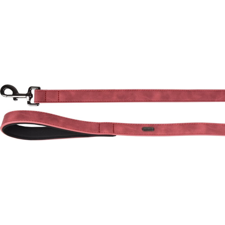 Flamingo Delu Vodítko s neoprenovým polstrováním Červená 130x2,5cm
