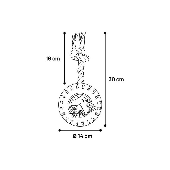 Flamingo Gladiator Hračka pro psy Pneumatika 30cm