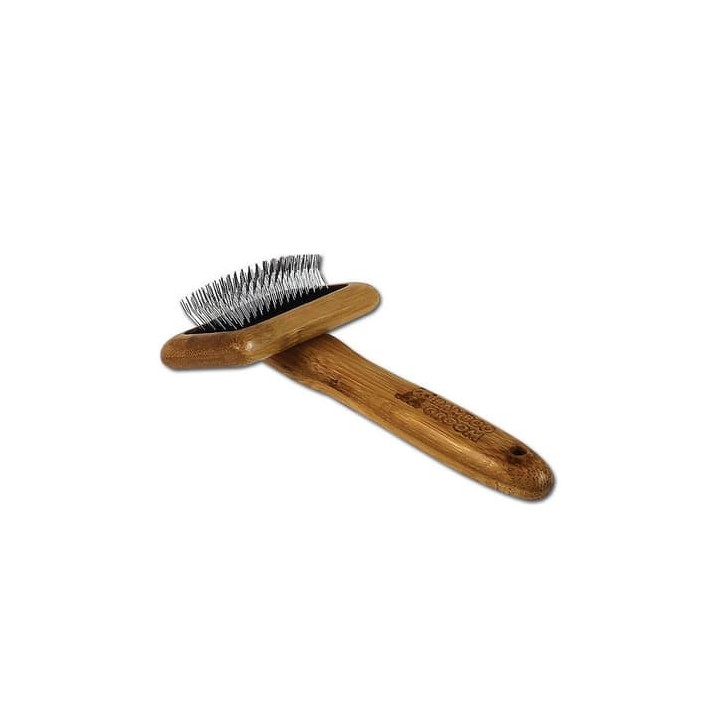 Bamboo Groom Malý kartáč s nerezovými hroty, Finišák