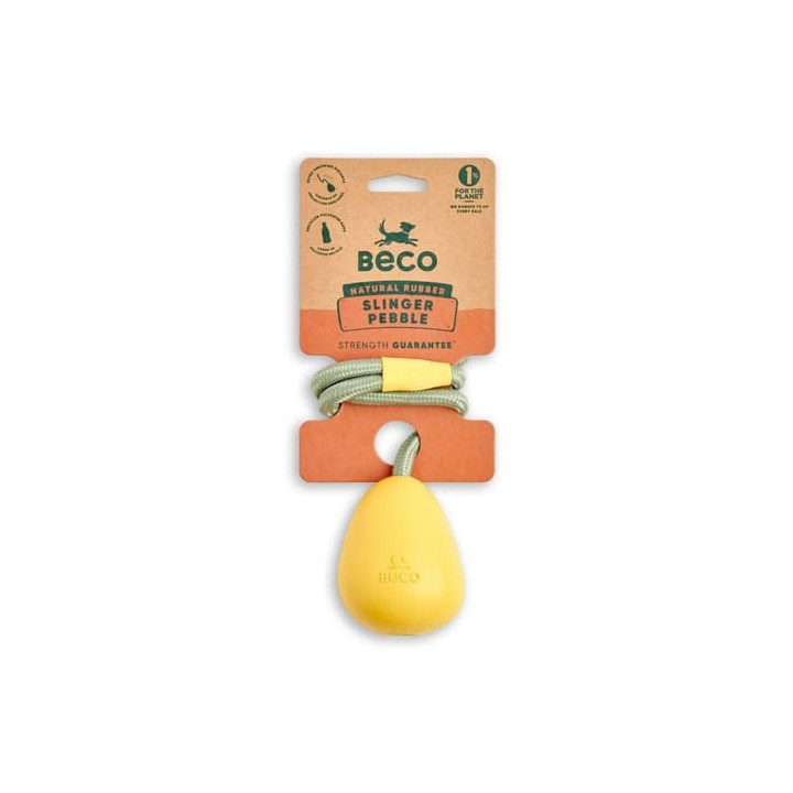 Beco Slinger Pebble Hračka pro psy žlutá 49cm