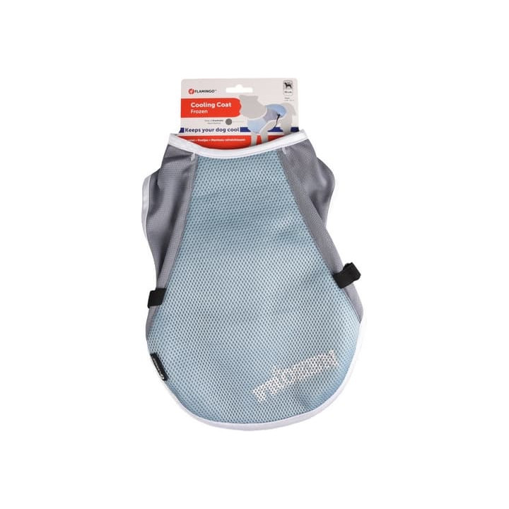Flamingo Chladící vesta pro psy modro/šedá M 35cm