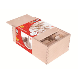 Bigjigs Baby Dřevěné Spojkostky - Natur set 100 kusů