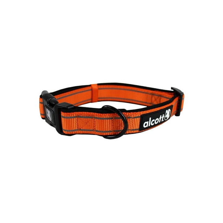 Alcott Reflexní obojek pro psy Adventure oranžový neon velikost L