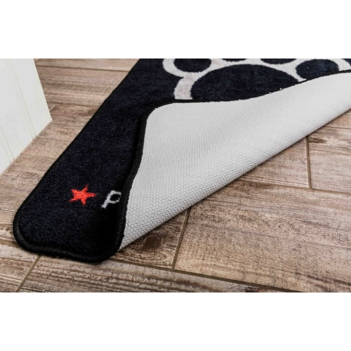 PET REBELLION Běhoun XL Black 57x110cm