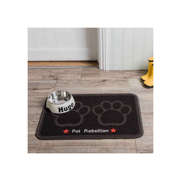 PET REBELLION Dinner Mate Jet black Kobereček pod misku 40x60cm