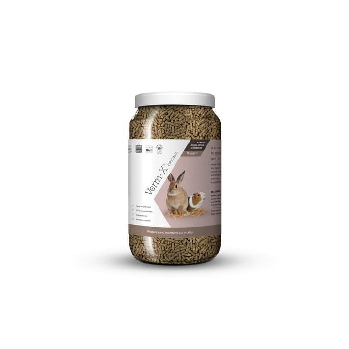 Verm-X Přírodní nugetky proti střevním parazitům pro hlodavce 1,5kg