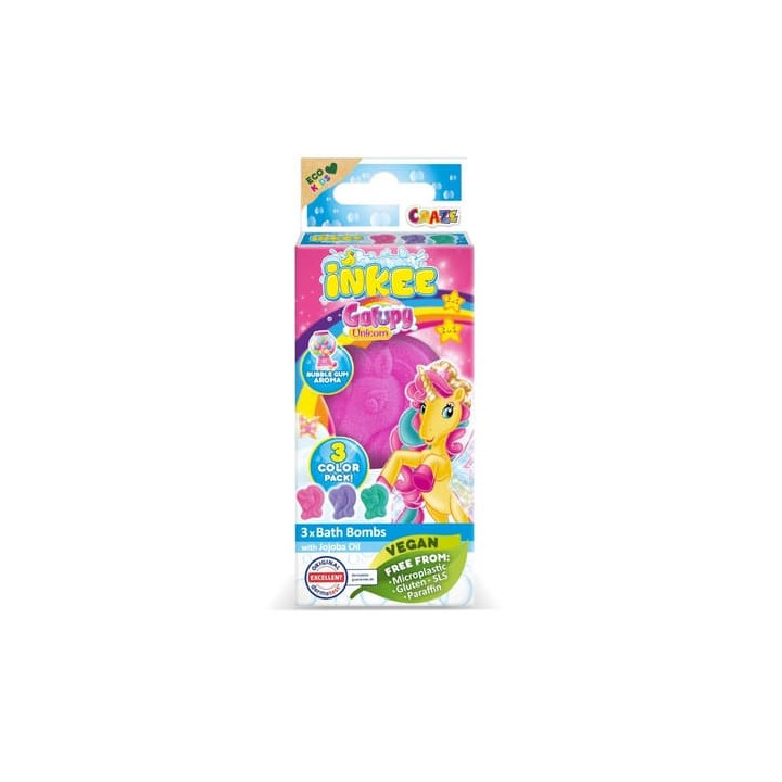 INKEE - Mini pack šumivá bomba - Jednorožec Galupy