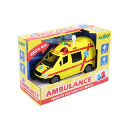 Auto ambulance záchranáři plast 14,5cm na bateri