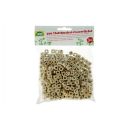 Dřevěná písmenka korálky 300ks 10mm v sáčku