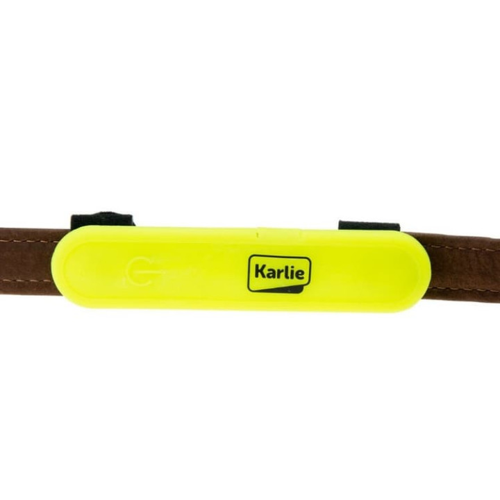 Karlie LED světlo na obojek, vodítko, postroj s USB nabíjením oranžové 12x2,7cm