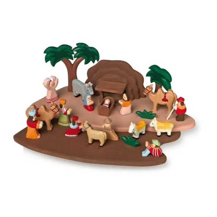 Small Foot Dětský dřevěný betlém s figurkami