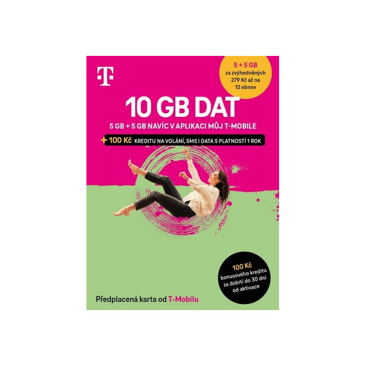 T-Mobile Předplacená karta 10GB