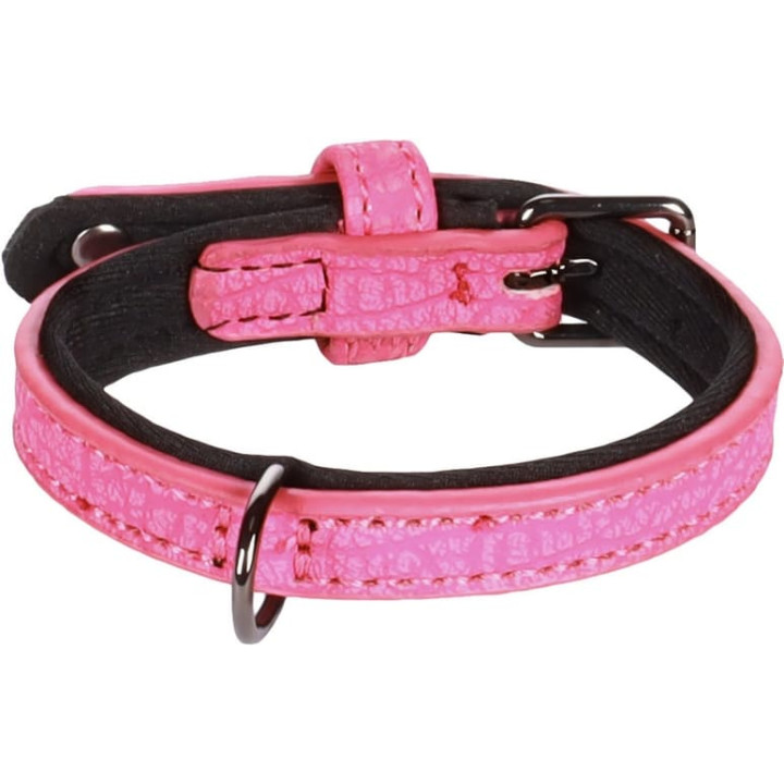 Flamingo Leza Obojek s neoprenovým polstrováním Růžová XXS