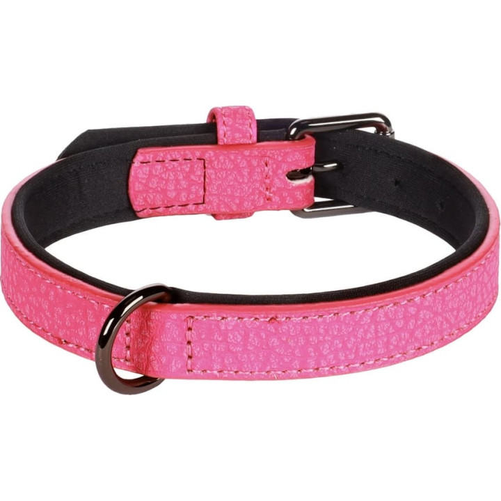 Flamingo Leza Obojek s neoprenovým polstrováním Růžová S/M