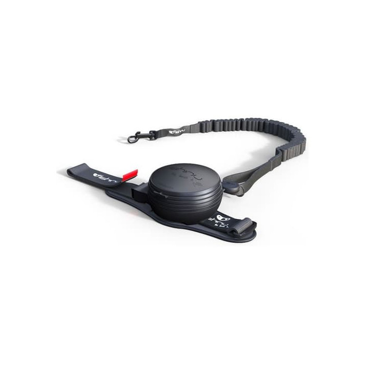 Lishinu3 vodítko Bungee černé velikost L (13-40kg)
