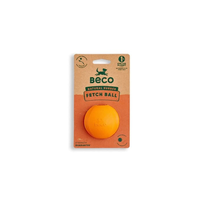Beco Fetch Ball Hračka pro psy oranžová 6,5cm