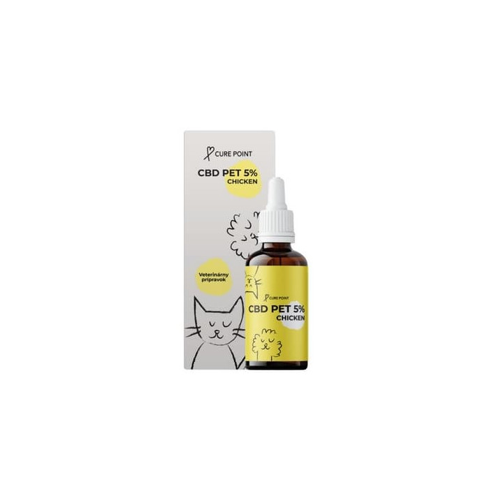 Cure Point CBD PET 5% Olej pro psy Chicken 10ml