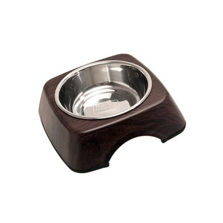 Flamingo Miska nerez v dřevěném stojánku Wenge 160ml