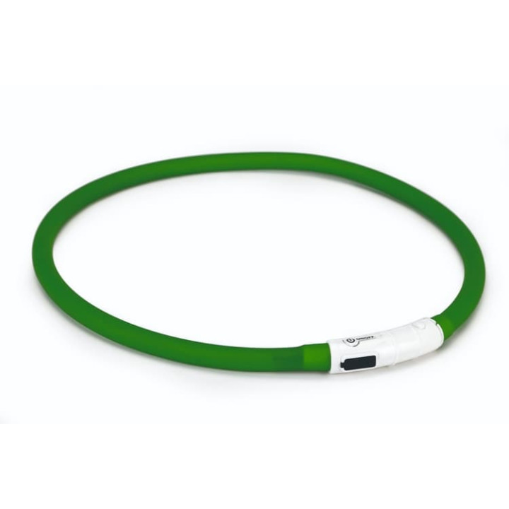 Beeztees Obojek Dogini silikonový s USB připojením zelený 70x1cm