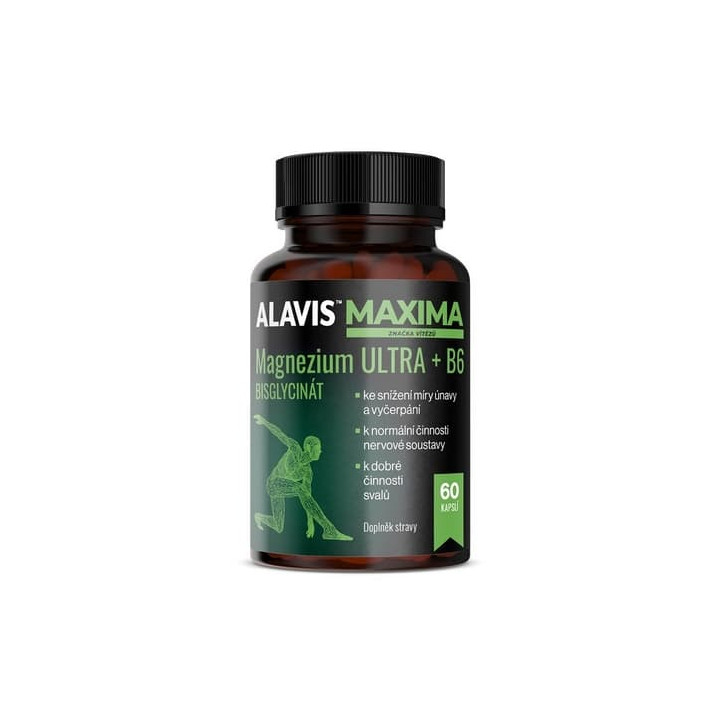ALAVIS MAXIMA Magnezium ULTRA + B6 60 kapslí