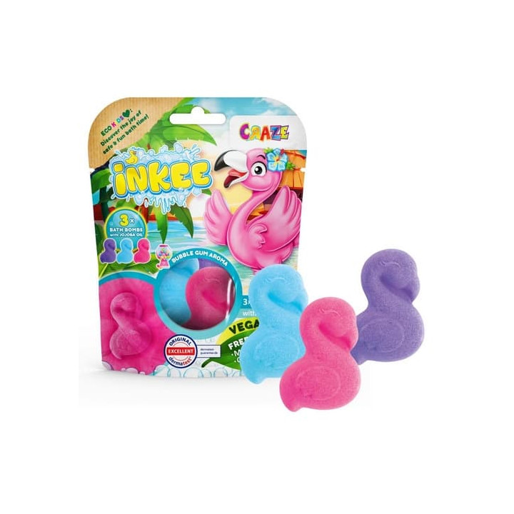 INKEE - Šumivá bomba do vany - Plameňák